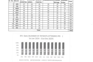 IPD Data (NUMBER OF PATIENTS ATTENDED IPD ( 1st Jan 2024 - 31st Dec 2024)